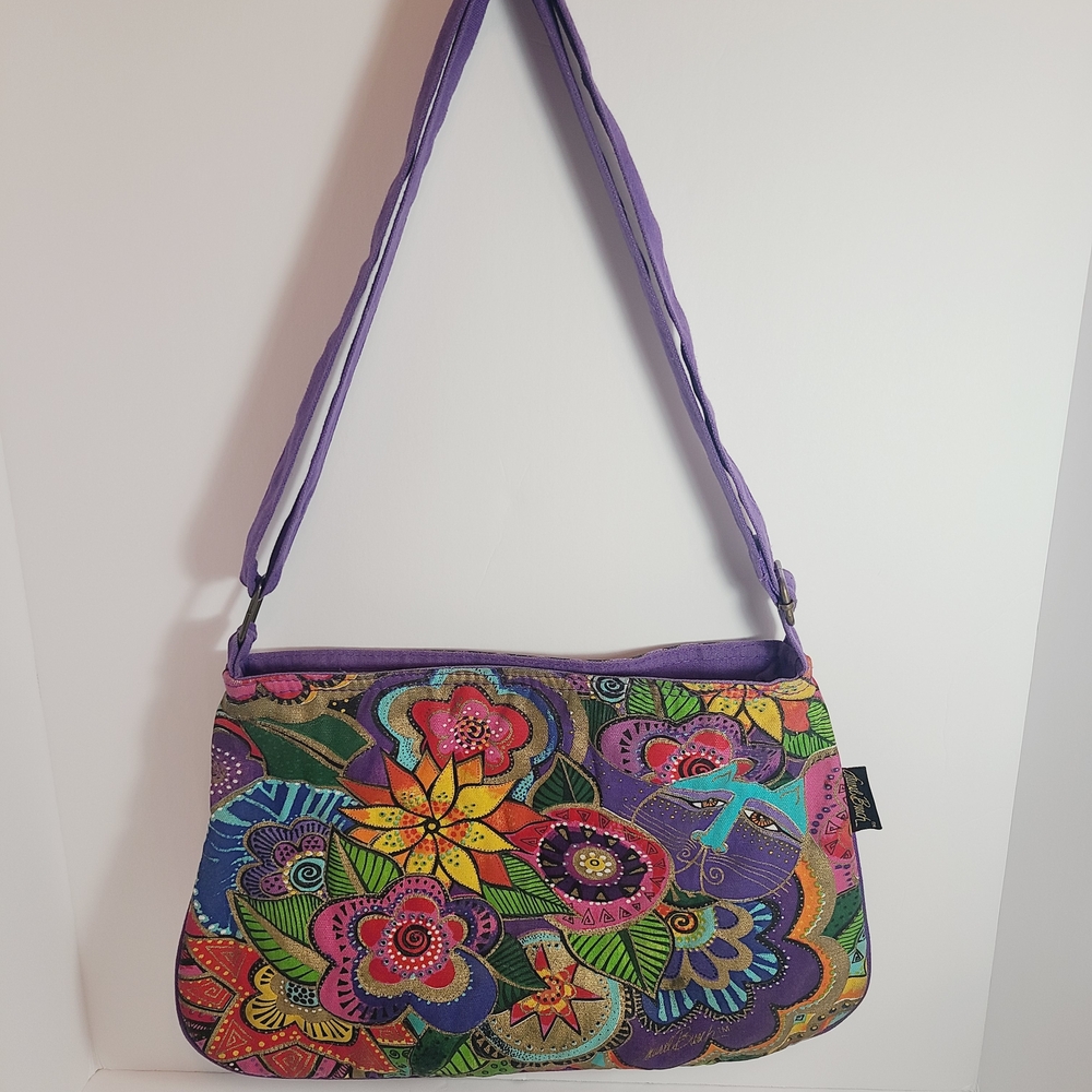 Laurel Burch Colorful Floral Bag